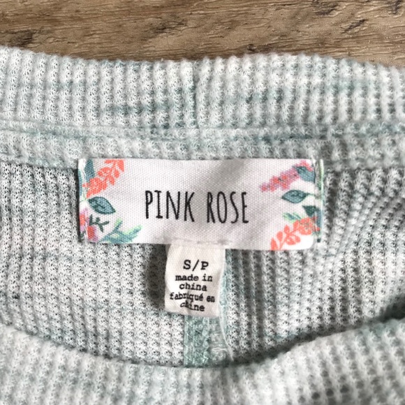 Pink Rose Crop Long Sleeve - Picture 5 of 5